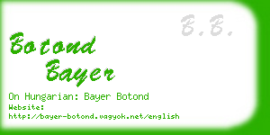 botond bayer business card